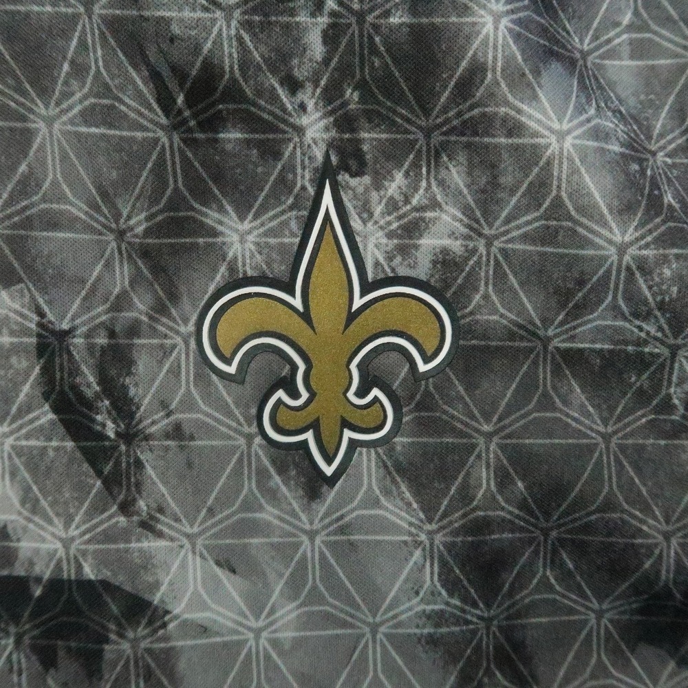 New Orleans Saints Jacket Mens Large NFL Football Reebok Onfield Full Zip Hoodie - Picture 5 of 12
